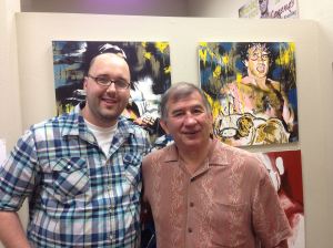 Rob Schamberger (L) with Jerry Brisco.